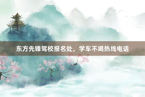 东方先锋驾校报名处，学车不竭热线电话